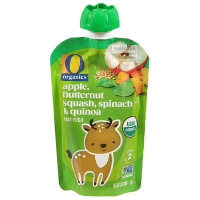 O Organics Organic Baby Food Stage 2 Apple Butternut Squash & Spinach With Quinoa
