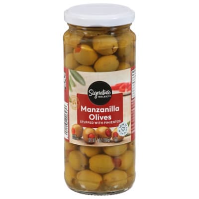 Signature Select Olives Manzanilla Stuffed With Pimiento Jar