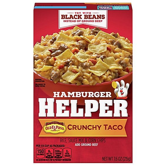 Is it Dairy Free? Betty Crocker Hamburger Helper Crunchy Taco Box
