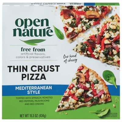Open Nature Pizza Thin Crust Mediterranean