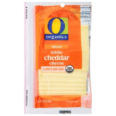 O Organics Organic Cheese Sliced White Cheddar