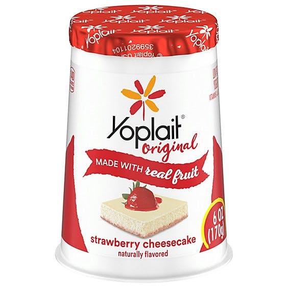 Is it Pescatarian? Yoplait Original Strawberry Cheesecake Low Fat Yogurt, Yogurt