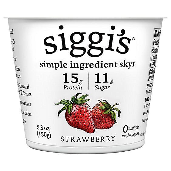 Is it Sesame Free? Siggi's Icelandic Skyr Nonfat Yogurt, Strawberry