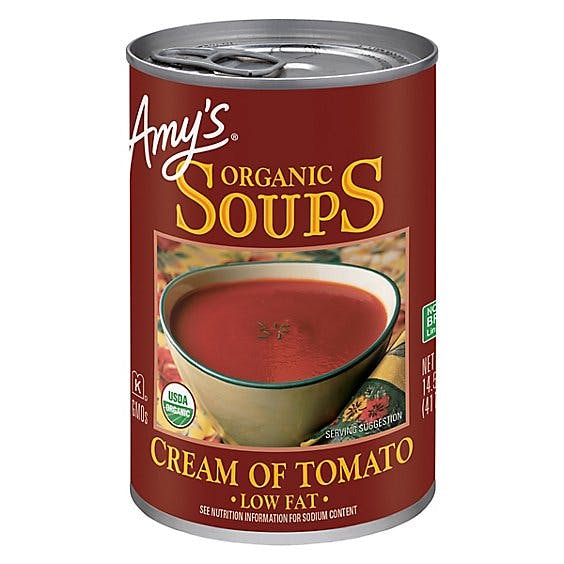 Is it Gelatin free? Amy's Kitchen Organic Cream Of Tomato Soup, Low Fat