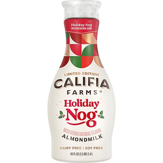 Is it Milk Free? Califia Farms Holiday Nog Almondmilk