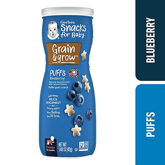Is it Vegan? Gerber Grain & Grow Puffs Blueberry Snacks For Baby