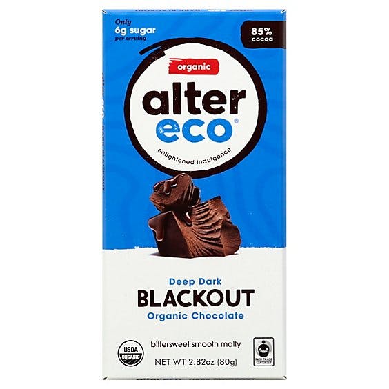 Is it Low FODMAP? Alter Eco Organic Dark Blackout Chocolate Bar