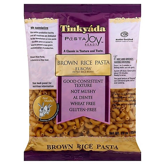 Is it Corn Free? Tinkyada Pasta Joy Ready Brown Rice Pasta Elbow Bag