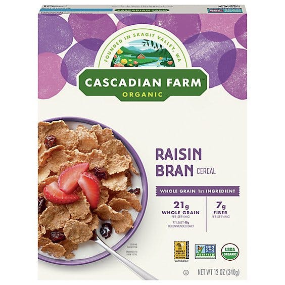 Is it Peanut Free? Cascadian Farm Organic Raisin Bran Cereal