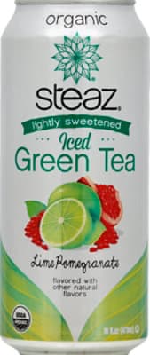 Steaz Iced White Tea Lime Pomegranate