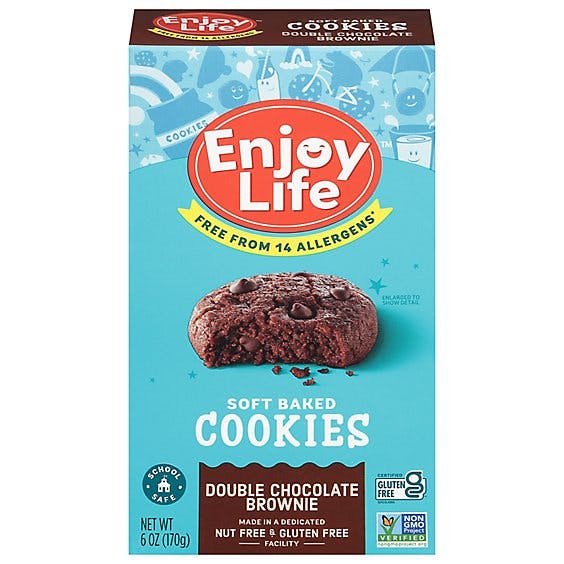 Enjoy Life Soft Baked Cookies Double Chocolate Brownie