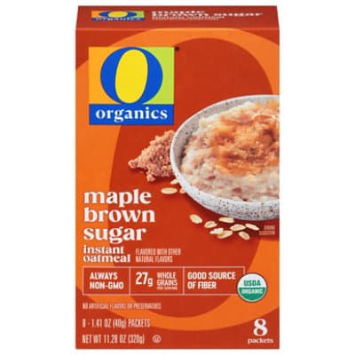 O Organics Organic Oatmeal Instant Maple Brown Sugar