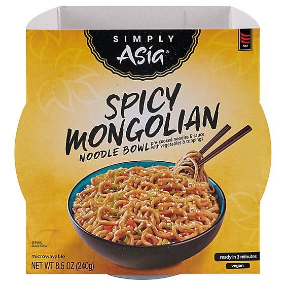 Is it Soy Free? Simply Asia Spicy Mongolian Noodle Bowl