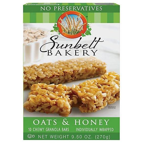 Sunbelt Bakery Granola Bars Chewy Oats & Honey