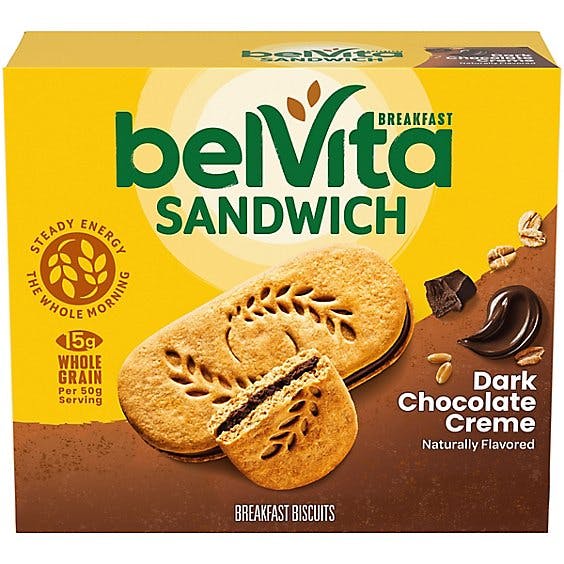 Is it Sesame Free? Belvita Breakfast Biscuits Sandwich Dark Chocolate Creme