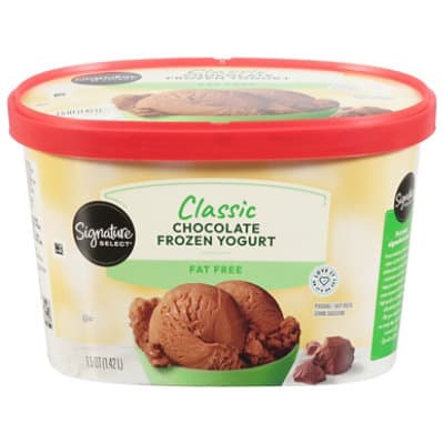 Signature Select Fudge Fat Free  Yogurt