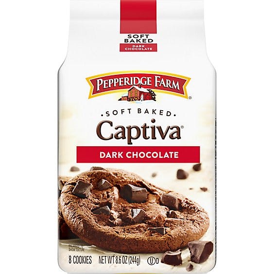Pepperidge Farm Cookies Soft Baked Chunk Captiva Dark Chocolate Brownie