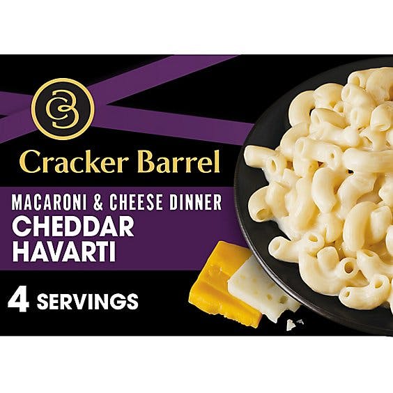 Is it Pescatarian? Cracker Barrel Cheddar Havarti Macaroni & Cheese Dinner Box