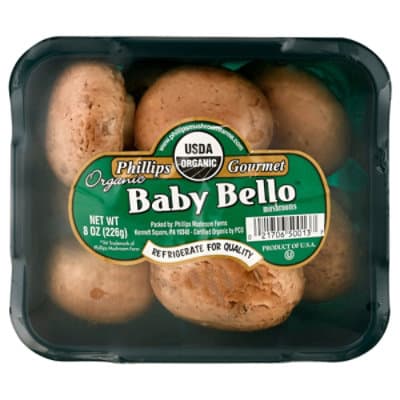O Organics Organic Baby Bella Whole Mushrooms