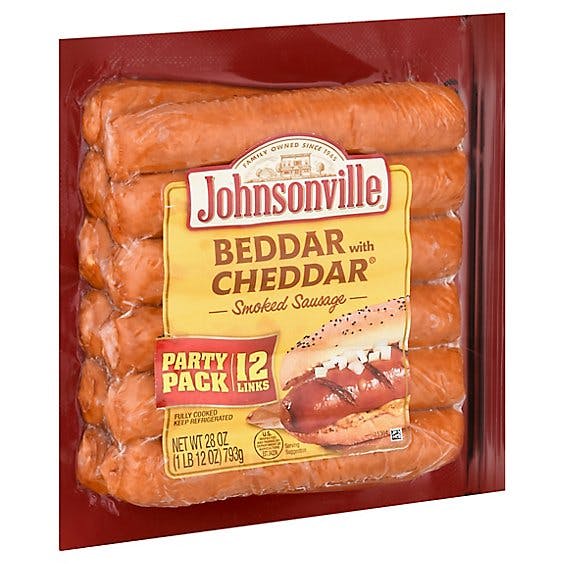 Is it Dairy Free? Johnsonville Beddar With Cheddar Smoked Sausages Party Pack