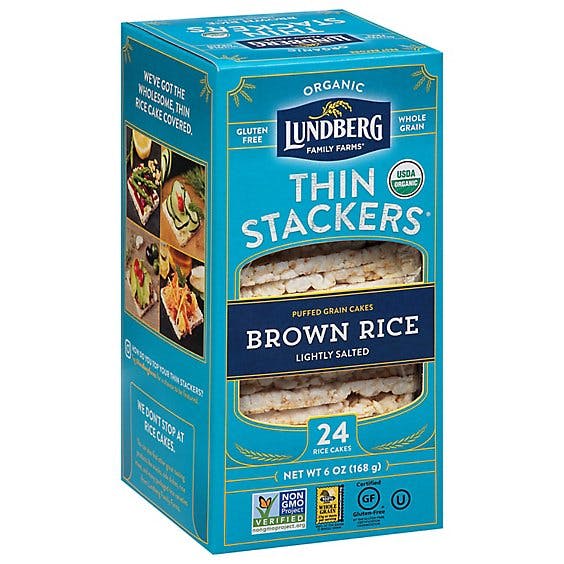 Is it Low FODMAP? Lundberg Family Farms Organic Lightly Salted Brown Rice Thin Stackers