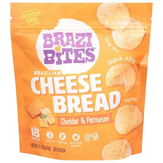 Is it Milk Free? Brazi Bites Gluten-free Cheese Bread, Cheddar & Parmesan