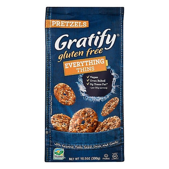 Is it Lactose Free? Gratify Pretzels Gluten Free Thins Everything