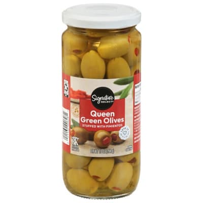 Signature Select Queen Olives Stuffed With Pimiento Jar