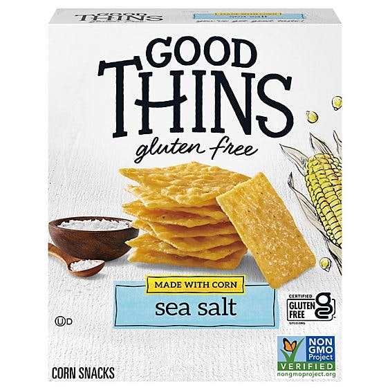 Is it Vegan? Good Thins Gluten Free Made With Corn Sea Salt Corn Snacks