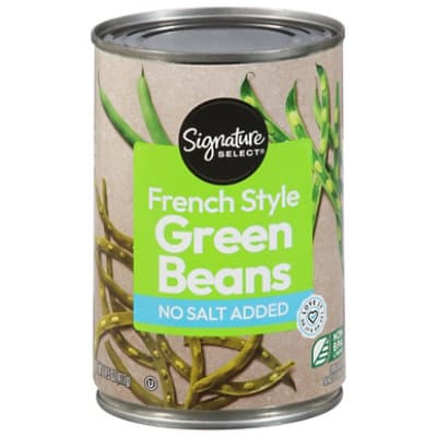 Signature Select Beans Green French Style No Salt Added