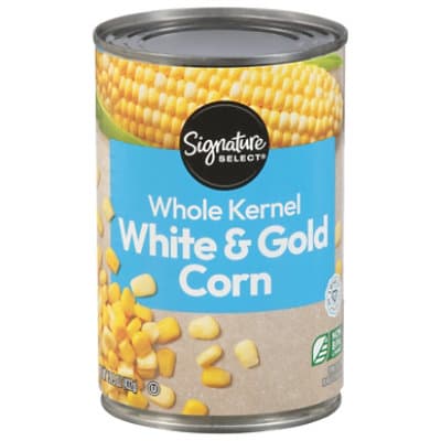 Signature Select Corn Whole Kernel Super Sweet White & Gold
