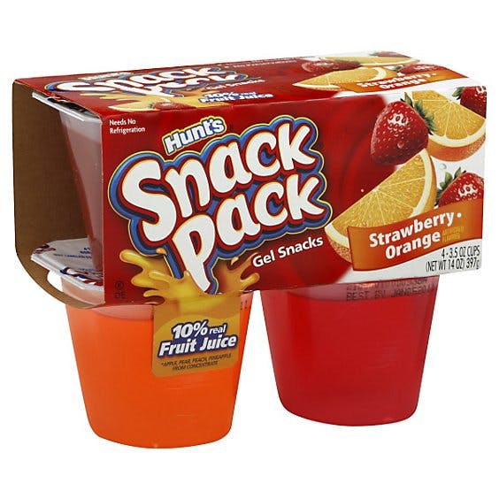 Is it Vegetarian? Snack Pack Strawberry And Orange Flavored Juicy Gels, Snack