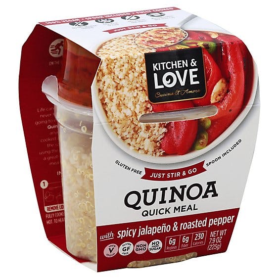 Is it Dairy Free? Kitchen & Love Spicy Jalapeno & Roasted Peppers Quinoa Quick Meals