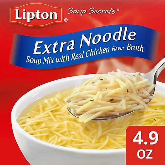 Is it Dairy Free? Lipton Soup Secrets Soup Mix With Real Chicken Broth Extra Noodle