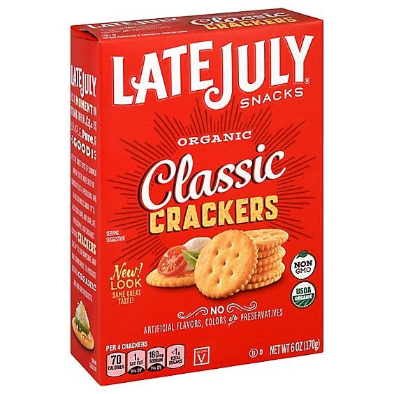 Is it Vegetarian? Late July Organic Snacks Organic Classic Crackers