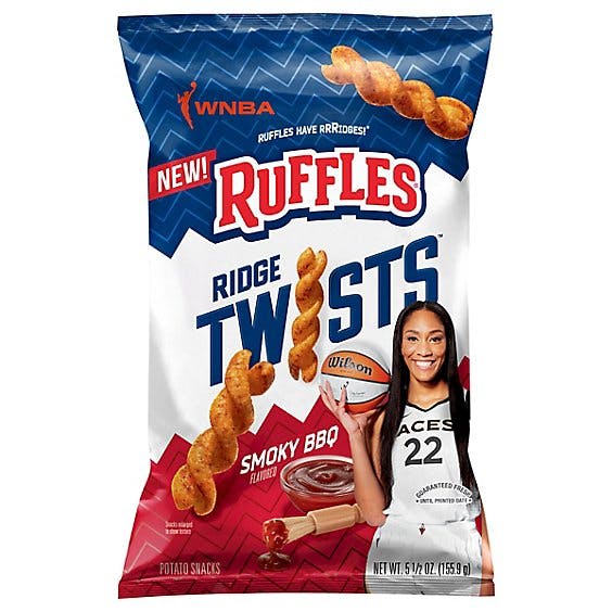 Is it Vegan? Ruffles Ridge Twists Smoky Bbq Potato Snacks