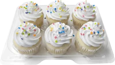 Bakery Cupcake White Cupcake White Whip Top