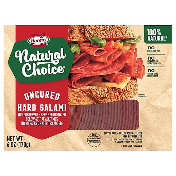 Hormel Natural Choice Uncured Hard Salami