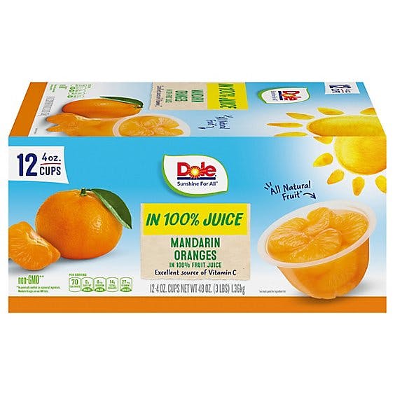 Is it Lactose Free? Dole Fruit Bowls, Mandarin Oranges In 100% Fruit Juice, Bowls, Of Fruit