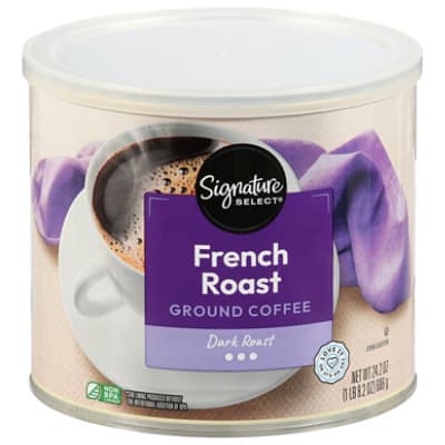Signature Select Coffee Ground Medium Dark Roast French Roast