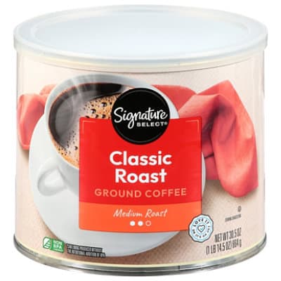 Signature Select Coffee Ground Medium Roast Classic Roast