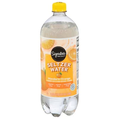 Signature Select Mandarin Orange Flavored Water Seltzer