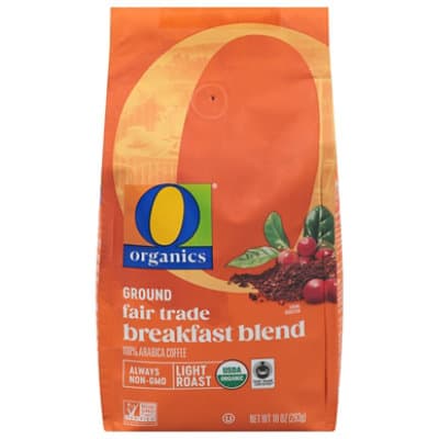 O Organics Coffee Ground Light Roast Breakfast Blend