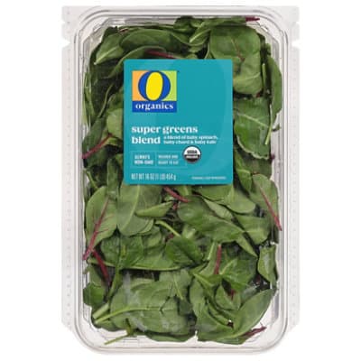 O Organics Organic Super Greens Baby Spinach Baby Chard Baby Kale