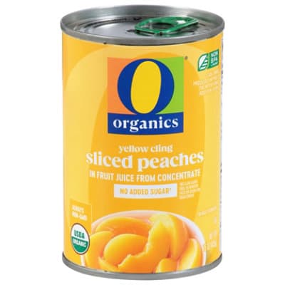 O Organics Organic Peaches Sliced