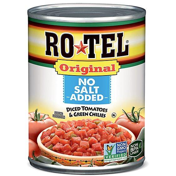 Rotel Original No Salt Added Diced Tomatoes And Green Chilies