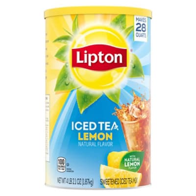 Lipton Iced Tea Mix Sugar Sweetened Lemon