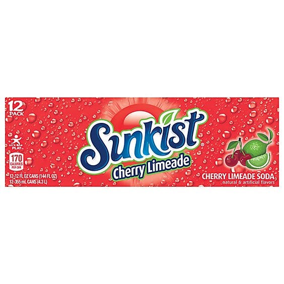 Is it Lactose Free? Sunkist Cherry Limeade