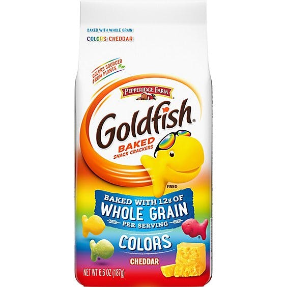 Is it Gelatin free? Pepperidge Farm Goldfish Crackers Baked Snack Whole Grain Cheddar Colors