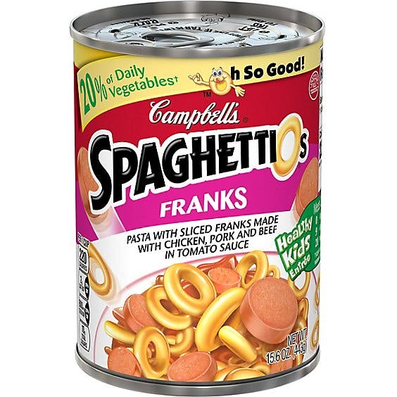 Is it Low FODMAP? Spaghettios Canned Pasta With Franks